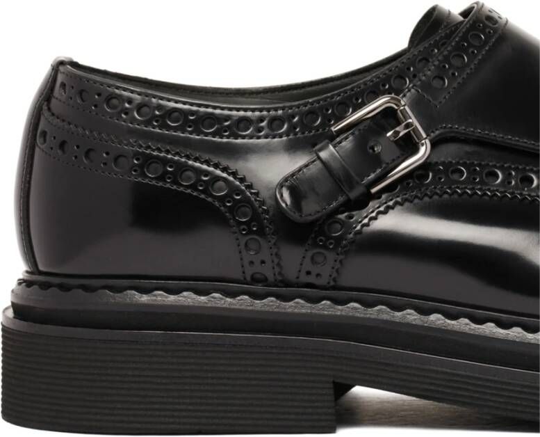 Dolce & Gabbana Zwarte platte schoenen Elegant stijl Black Heren