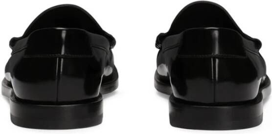 Dolce & Gabbana Zwarte platte schoenen Elegante stijl Black Dames