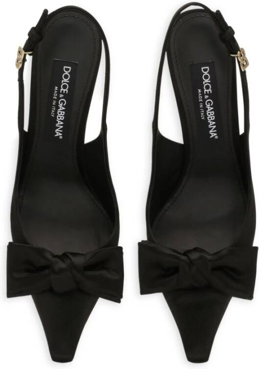 Dolce & Gabbana Zwarte platte schoenen Elegante stijl Black Dames