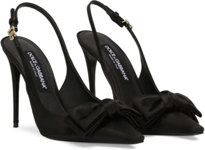 Dolce & Gabbana Zwarte platte schoenen Elegante stijl Black Dames