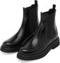 Dolce & Gabbana Zwarte platte schoenen Geborstelde enkellaars Black Heren - Thumbnail 4