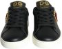 Dolce & Gabbana Sacred Heart Lace-Up Sneakers Zwart Goud Black Dames - Thumbnail 7