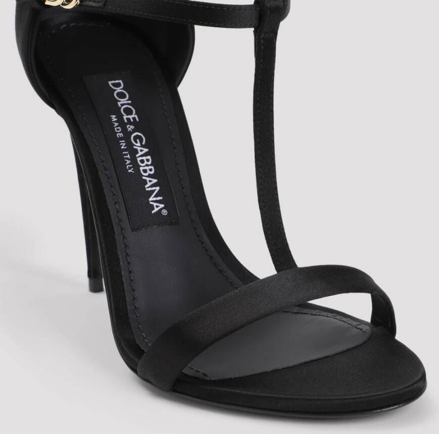 Dolce & Gabbana Zwarte Sandalen voor Modieuze Vrouwen Black Dames