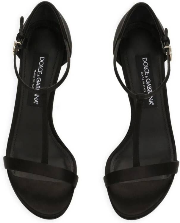 Dolce & Gabbana Zwarte Sandalen voor Vrouwen Black Dames