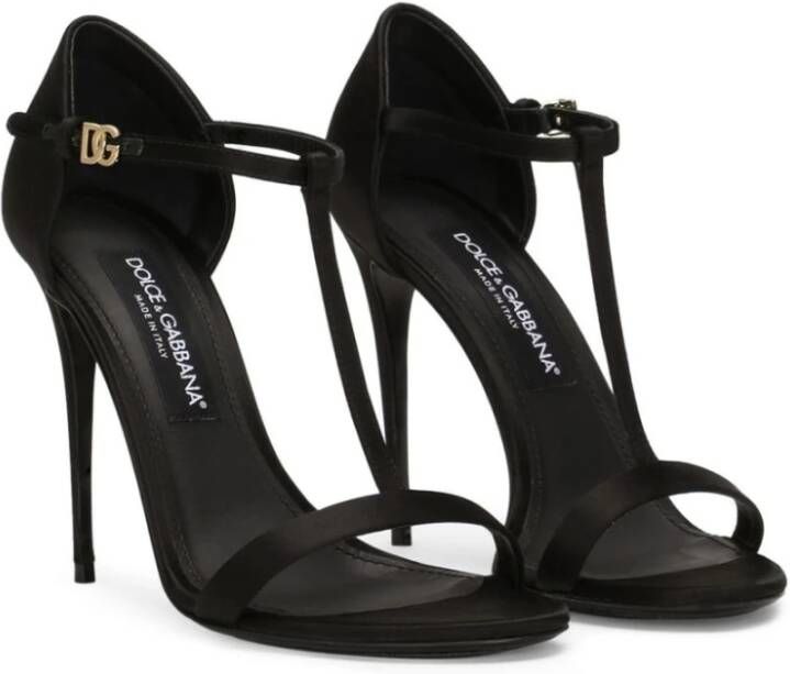 Dolce & Gabbana Zwarte Sandalen voor Vrouwen Black Dames