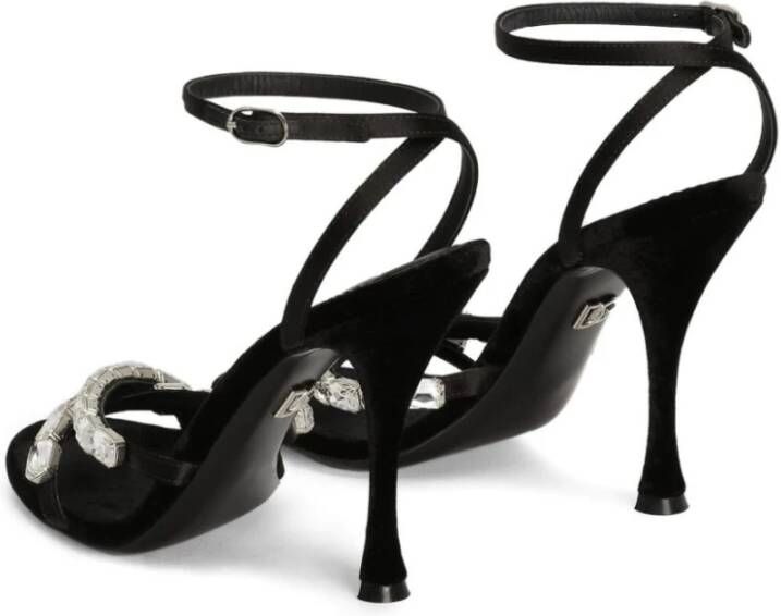 Dolce & Gabbana Zwarte Sandalen voor Vrouwen Black Dames