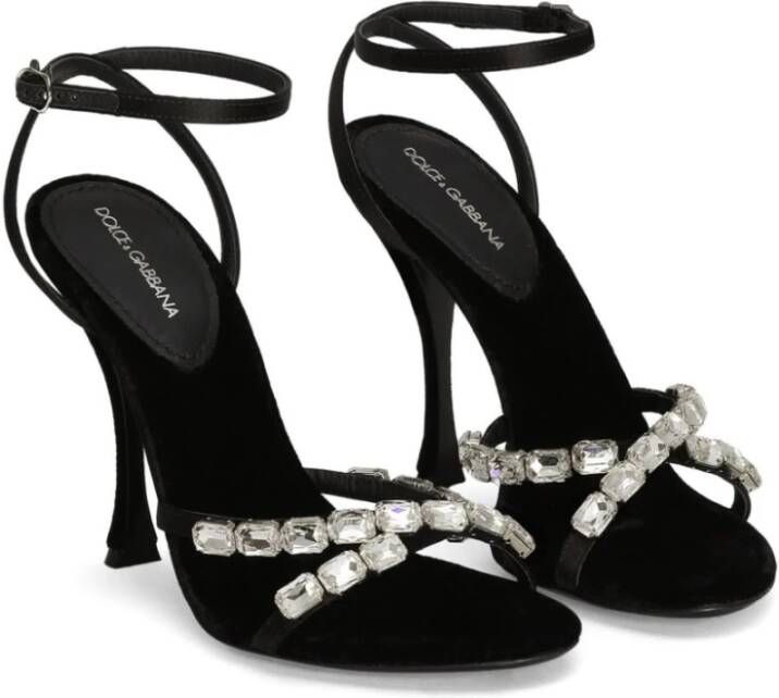 Dolce & Gabbana Zwarte Sandalen voor Vrouwen Black Dames