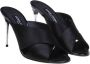 Dolce & Gabbana Zwarte Satijnen Sandalen Elegant Ontwerp Black Dames - Thumbnail 2