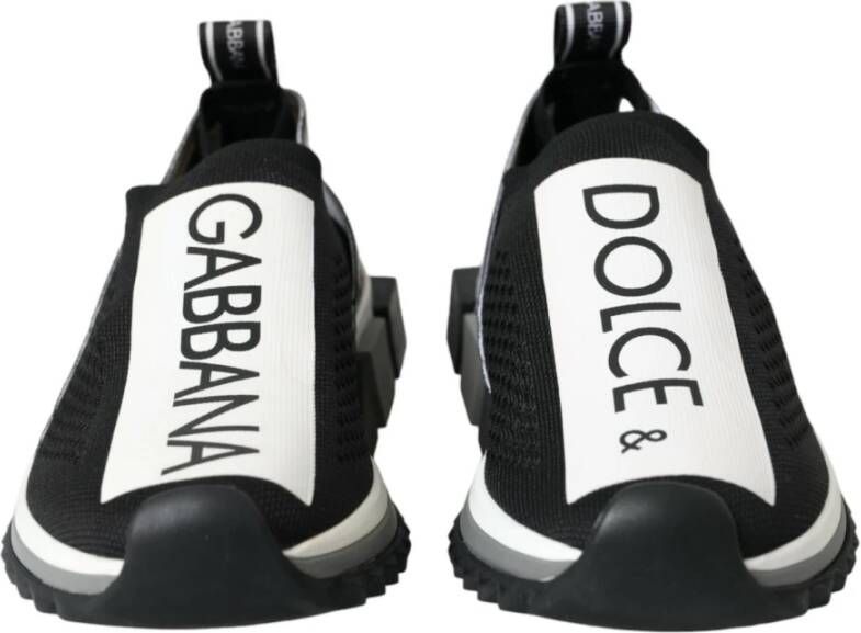 Dolce & Gabbana Zwarte Slip-On Sneakers Black Dames