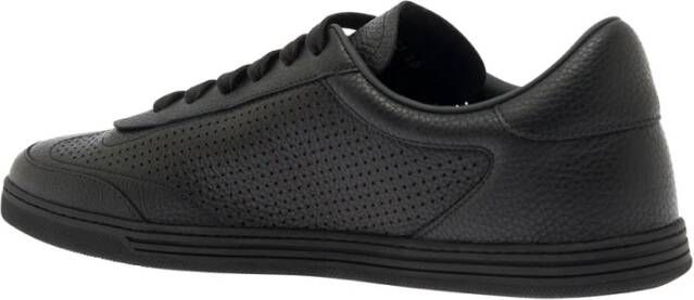 Dolce & Gabbana Zwarte Sneakers Lage Top Ronde Neus Black Heren