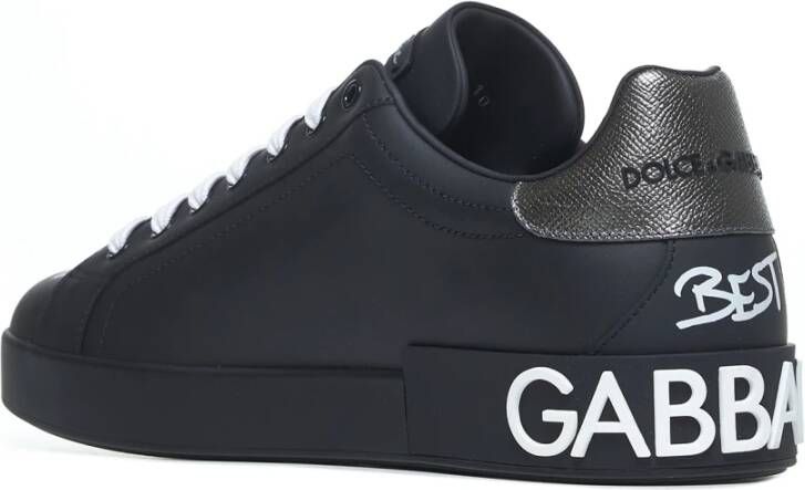 Dolce & Gabbana Zwarte Sneakers voor Mannen Black Heren