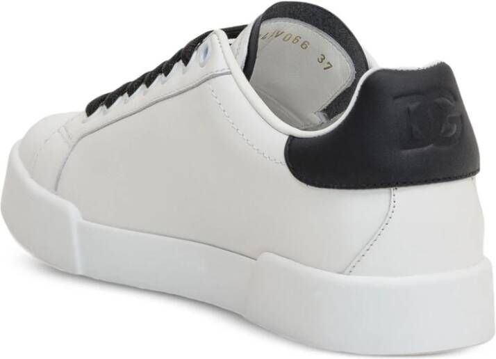 Dolce & Gabbana Zwarte Sneakers voor Vrouwen White Dames