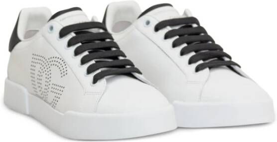 Dolce & Gabbana Zwarte Sneakers voor Vrouwen White Dames