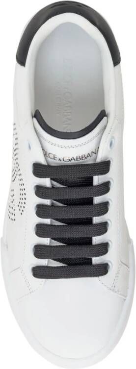 Dolce & Gabbana Zwarte Sneakers voor Vrouwen White Dames