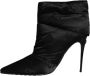 Dolce & Gabbana Zwarte Stiletto Enkellaarzen Leren Zool Black Dames - Thumbnail 5