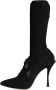 Dolce & Gabbana Zwarte Stiletto Hakken Mid Calf Laarzen Black Dames - Thumbnail 5