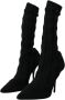 Dolce & Gabbana Zwarte Stiletto Hakken Mid Calf Laarzen Black Dames - Thumbnail 3