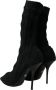 Dolce & Gabbana Zwarte Stiletto Hakken Mid Calf Laarzen Black Dames - Thumbnail 4