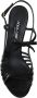 Dolce & Gabbana Zwarte Stiletto Suède Band Sandalen Black Dames - Thumbnail 8