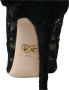 Dolce & Gabbana Zwarte Stretch Kant Laarzen Schoenen Black Dames - Thumbnail 8