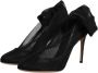 Dolce & Gabbana Zwarte Stretch Mesh Soklaarzen Leren Zool Black Dames - Thumbnail 4