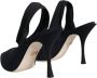 Dolce & Gabbana Zwarte Stretch Slingback Hakken Black Dames - Thumbnail 4