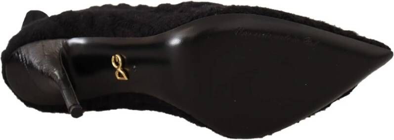 Dolce & Gabbana Zwarte Stretch Soklaarzen Black Dames