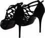 Dolce & Gabbana Zwarte Suède Enkelband Stiletto's Black Dames - Thumbnail 5