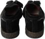 Dolce & Gabbana Zwarte Suède Leren Casual Espadrilleschoenen Black Dames - Thumbnail 7