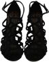 Dolce & Gabbana Zwarte Suède Kooi Sandalen Black Dames - Thumbnail 3