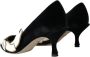 Dolce & Gabbana Zwarte Velvet Pumps Hoge Kwaliteit Comfort Black Dames - Thumbnail 4