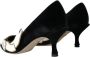 Dolce & Gabbana Zwarte Velvet Pumps Hoge Kwaliteit Comfort Black Dames - Thumbnail 9