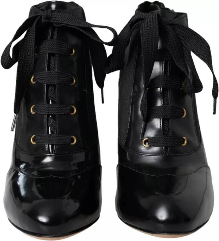 Dolce & Gabbana Zwarte Veterschoenen Black Dames