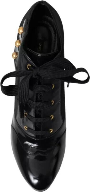 Dolce & Gabbana Zwarte Veterschoenen Black Dames