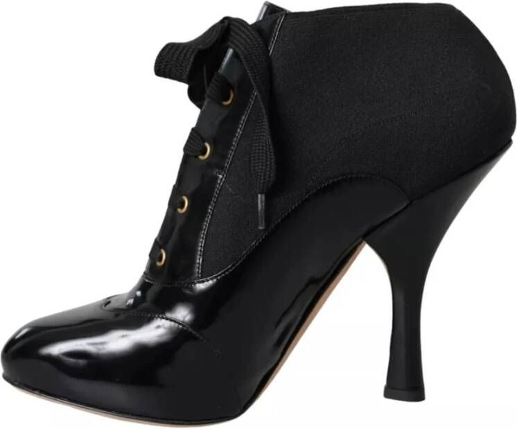 Dolce & Gabbana Zwarte Veterschoenen Black Dames