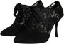 Dolce & Gabbana Zwarte Veterschoenen met Stretchhakken Black Dames - Thumbnail 3