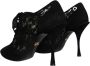 Dolce & Gabbana Zwarte Veterschoenen met Stretchhakken Black Dames - Thumbnail 4