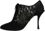 Dolce & Gabbana Zwarte Veterschoenen met Stretchhakken Black Dames - Thumbnail 5