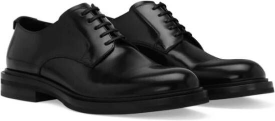 Dolce & Gabbana Zwarte Veterschoenen voor Mannen Black Heren