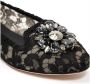 Dolce & Gabbana Zwarte Viscose Platte Schoen Strak Ontwerp Black Dames - Thumbnail 9