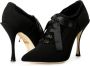 Dolce & Gabbana Zwarte Viscose Pumps met Vetersluiting Black Dames - Thumbnail 3