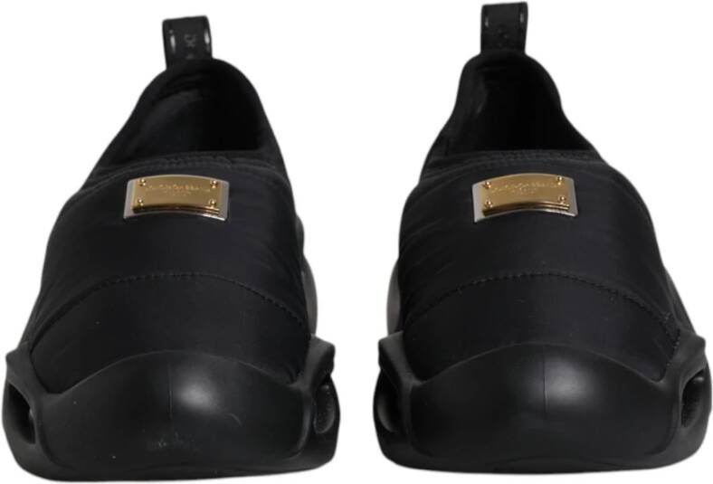 Dolce & Gabbana Zwarte Wave Low Top Sneakers Black Heren