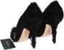 Dolce & Gabbana Zwarte Xiangao Lamsvacht Leren Pumps Black Dames - Thumbnail 8