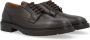 Dondup Bruine Leren Derby Schoenen Rubberen Zool Black Heren - Thumbnail 2