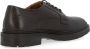 Dondup Bruine Leren Derby Schoenen Rubberen Zool Black Heren - Thumbnail 4