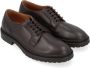 Dondup Bruine Leren Derby Schoenen Rubberen Zool Black Heren - Thumbnail 5