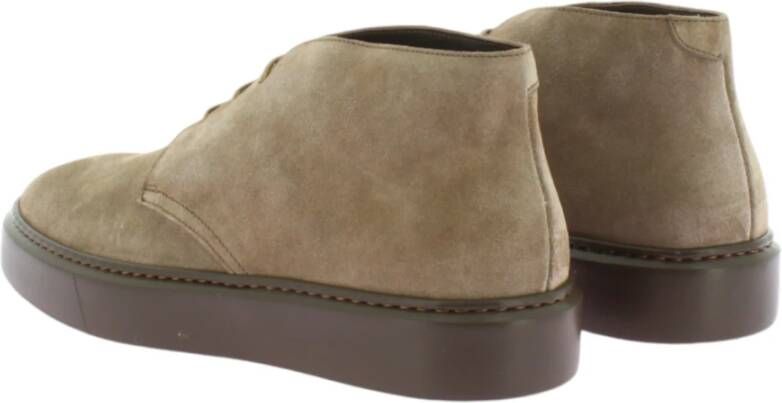 Doucal's Beige Chukka Sneaker Espresso Tabak Beige Heren