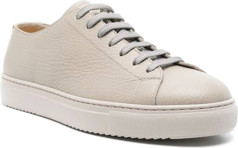 Doucal's Beige Leren Casual Trainers Sneakers Beige Heren