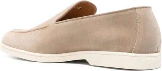 Doucal's Beige Platte Schoenen met Leren Binnenzool Beige Heren