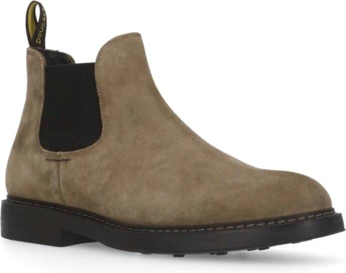 Doucal's Beige Suède Chelsea Boots voor Mannen Beige Heren